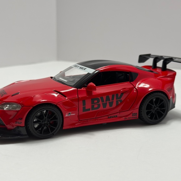 1:22 2022 Toyota Supra GR Liberty Walk With LED Headlight and TAIL LIGHT Diecast - Picture 3 of 10